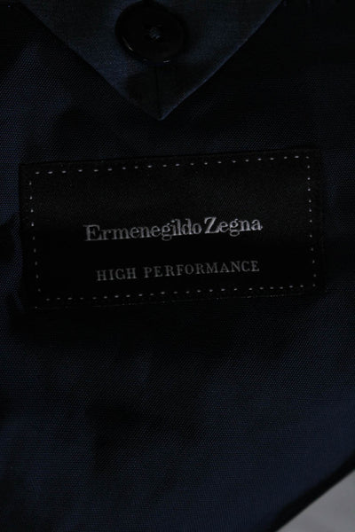 Ermenegildo Zegna Mens Mila Stripe Unlined Blazer Jacket Blue Brown Size IT 54