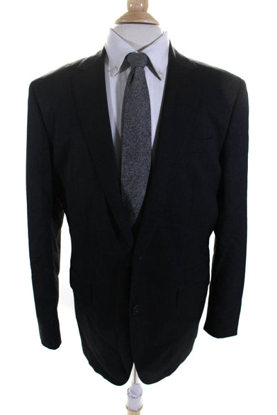 Brooks Brothers Mens 1818 Milano Fit Two Button Blazer Jacket Gray Size 44