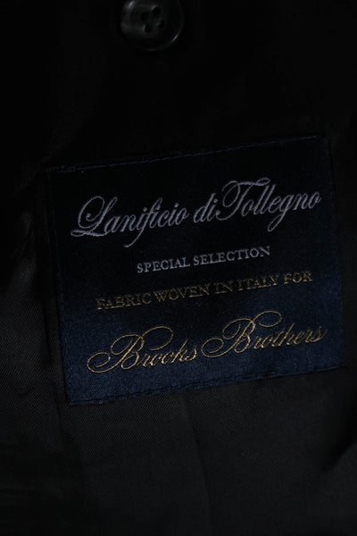 Brooks Brothers Mens 1818 Milano Fit Pinstripe Blazer Jacket Gray Size 44