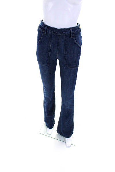 Frame Womens Blue Medium Wash High Rise Flare Leg Jeans Size 26