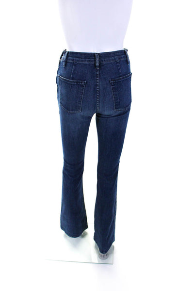 Frame Womens Blue Medium Wash High Rise Flare Leg Jeans Size 26