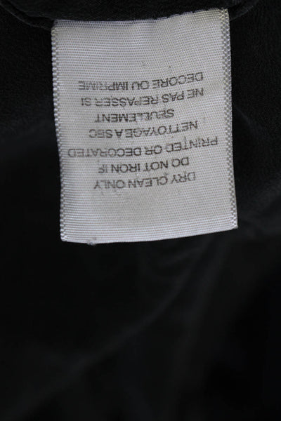 Equipment Femme Womens Charcoal Silk Button Down Long Sleeve Blouse Size L