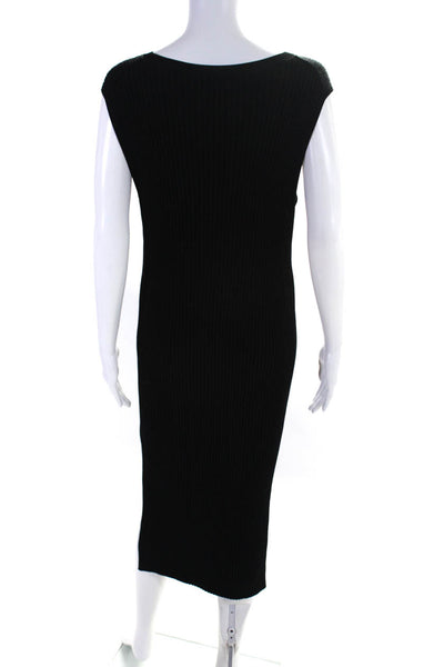 Club Monaco Womens Ribbed Stretch Sleeveless Maxi Dress Black Size S 00 Lot 2