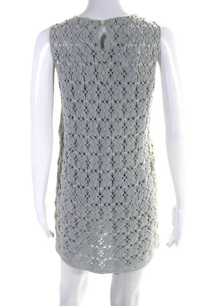 Lutz & Patmos Club Monaco Womens Cotton Macrame Tank Dress Gray Size L Lot 2