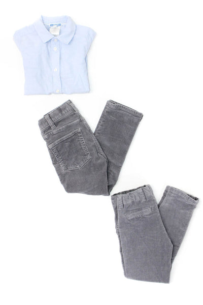 Jacadi Crewcuts Boboli Childrens Boys Shirts Pants Blue Grey Size 4 5 Lot 3