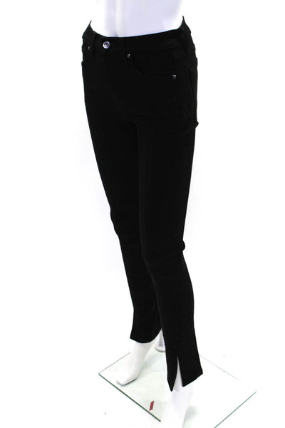 Veronica Beard Womens Cotton Five Pocket Mid-Rise Skinny Jeans Black Size 25