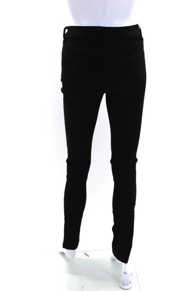 Veronica Beard Womens Cotton Five Pocket Mid-Rise Skinny Jeans Black Size 25