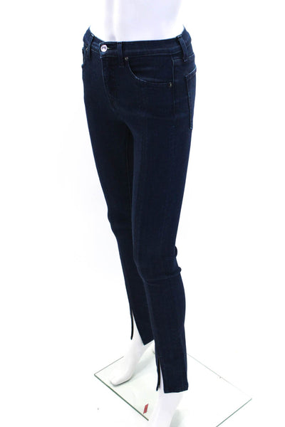 Veronica Beard Womens Cotton Five Pocket Mid-Rise Skinny Jeans Navy Size 25