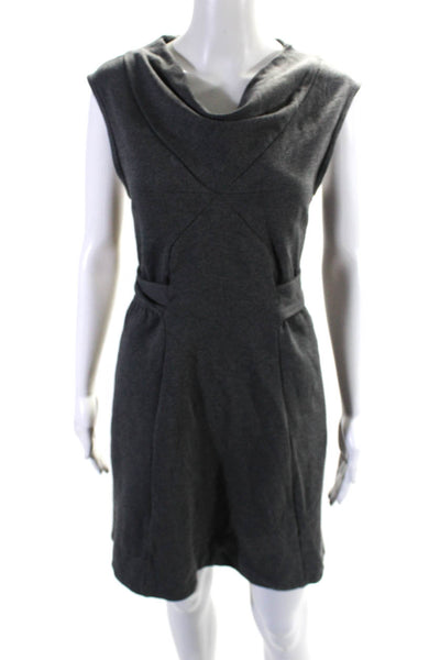Marc Jacobs Womens Sleeveless Pullover Square Neck Dress Gray Size Medium