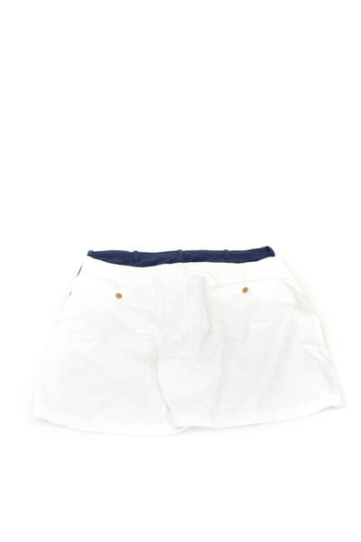 J Crew Mens Hook & Eye Zipped Slip-On Casual Shorts Navy White Size EUR38 Lot 2