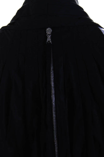 Adam Lippes Womens Black Plunge Neck Sleeveless Asymmetric Blouse Top Size S