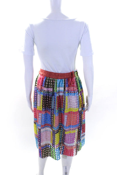 Blank London Womens Front Slit A Line Skirt Multi Colored Size Small