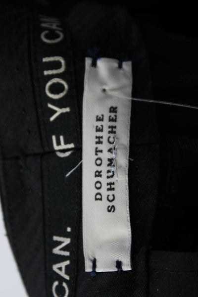 Doris Dorothy Womens Woven High Rise Zip Up Straight Leg Pants Black Size 5