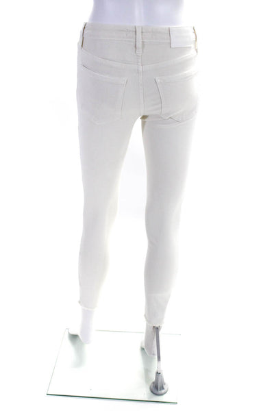 Jonathan Simkhai Women's Midrise Five Pockets Skinny Denim Pant Cream Size 25