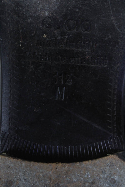 Saks Fifth Avenue Mens Black Tassel Detail Slip On Loafer Shoes Size 11.5M
