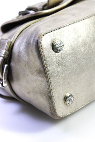 Michael Michael Kors Women's Zip Closure Top Handle Gold Metallic Tote Handbag M