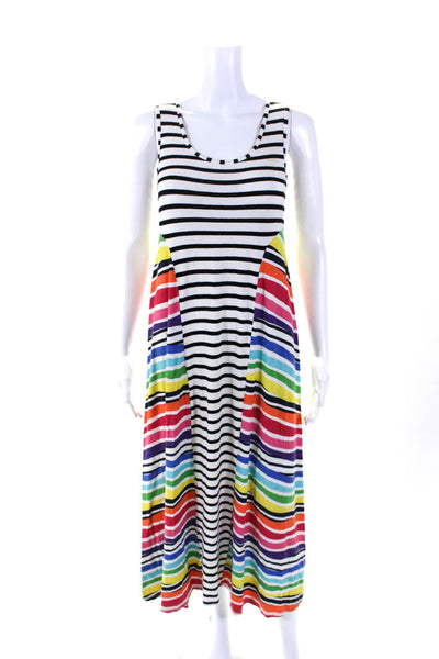 Junior Gaultier Childrens Girls Striped Maxi Dress Multi Colored Size 16