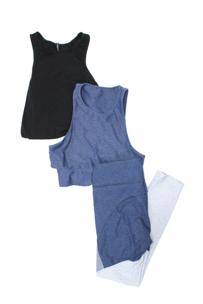 Outdoor Voices Carbon 38 Womens Activewear Tank + Leggings Set Blue Size S Lot 2