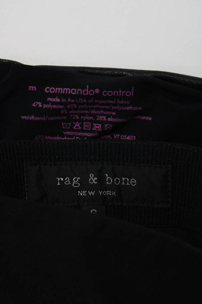 Commando Control Rag & Bone Womens Vegan Leather Leggings Black Size M 6 Lot 2