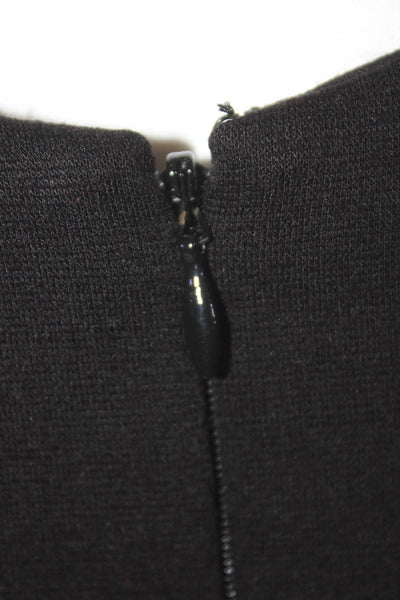 Robert Rodriguez Womens Notch Collar Hook ClosE Blazer + Dress Set Black Size 4