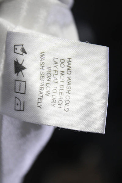 Superdown Womens Satin Star Print Side Zip Lined Short A-Line Skirt White Size S