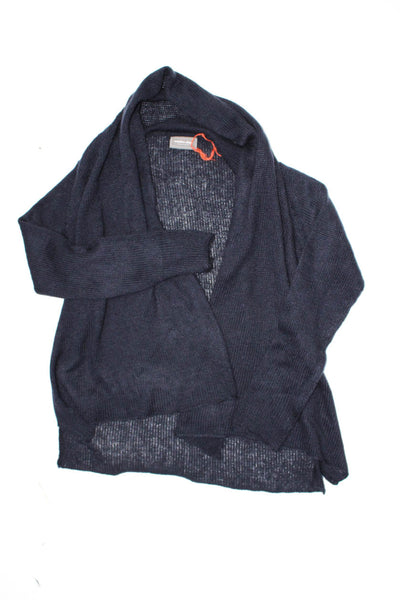 Sundry Wooden Ships Womens Star Cardigan Sweaters Gray Navy Size 2 S/M Lot 2