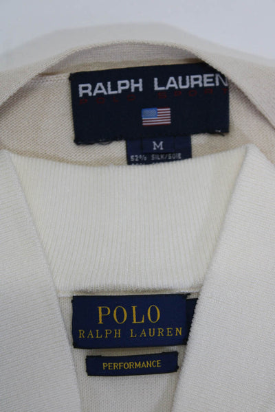 Polo Ralph Lauren Ralph Lauren Golf Sport Womens White Cardigan Top Size M lot 2