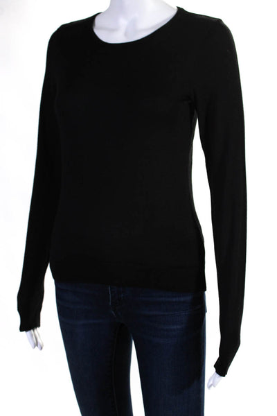 Ralph Lauren Collection Womens Cashmere Crew Neck Sweatshirt Black Size Medium