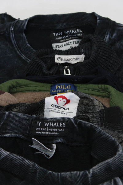 Appaman Tiny Whales Ethel + Row Boys Tee Shirts Sweaters Pants Blue 4-6 Lot 6