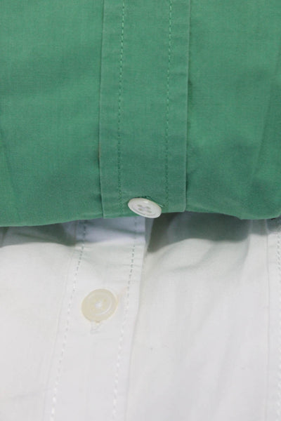 Maeve Anthropologie Rails Womens Button Down Shirts White Size Medium Lot 2
