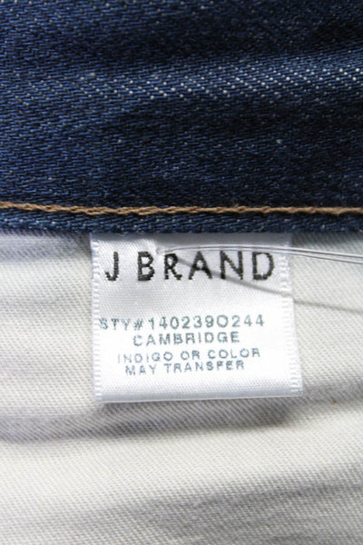J Brand Men's Button Closure Five Pockets Straight Leg Medium Wash Pant Size 34