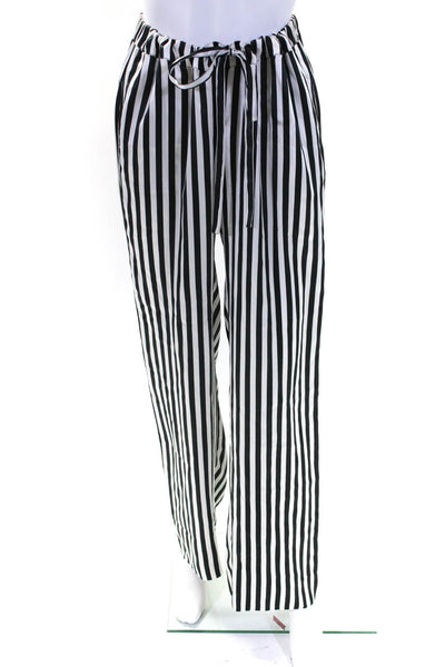 Marques Almeida Women's Drawstring Waist Straight Leg Stripe Pant Size 8