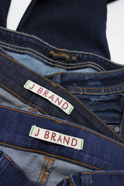 Genetic Denim J Brand Womens Cotton Denim Boot Cut Jeans Dark Blue Size 25 Lot 3