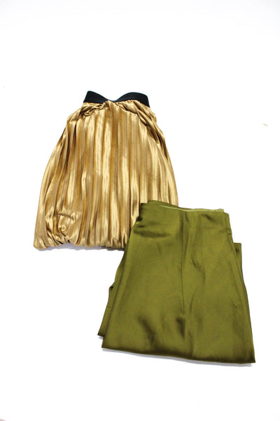 J Crew By Malene Birger Womens Elastic Waist Maxi Skirt Green Size XS XXS Lot 2