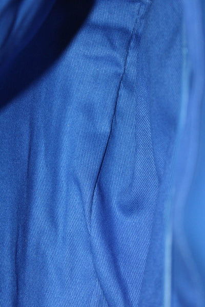 Boden Womens Cotton Faux Leather Trim Gold Tone Hardware Crossbody Beige Blue