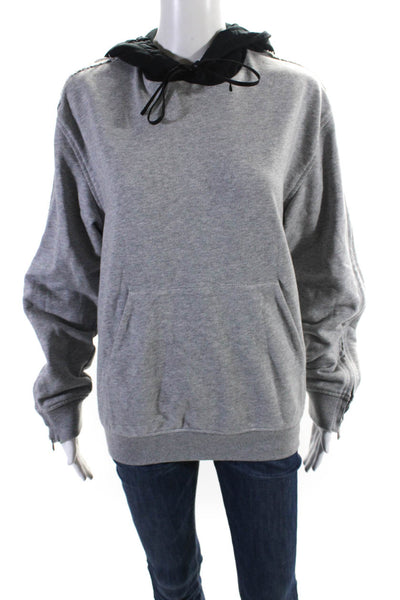 3.1 Phillip Lim Womens Cotton Terry Long Sleeve Pullover Hoodie Gray Size XS