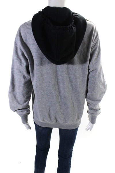 3.1 Phillip Lim Womens Cotton Terry Long Sleeve Pullover Hoodie Gray Size XS