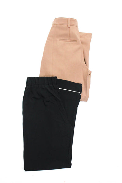 Zara Womens Elastic Waist Crepe Straight Leg Dress Pants Size Medium Lot 2
