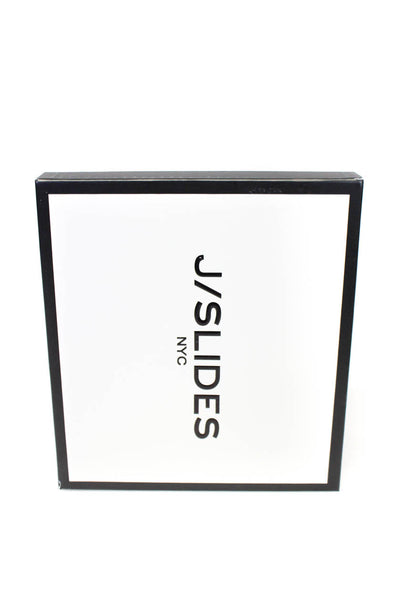J/Slides Womens Open Toe Elastic Strappy Quartz Platform Espadrilles Nude Size 8