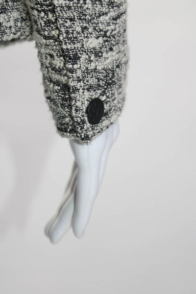 Rag & Bone Womens Beige Cotton Textured Open Front Long Sleeve Blazer Size 2