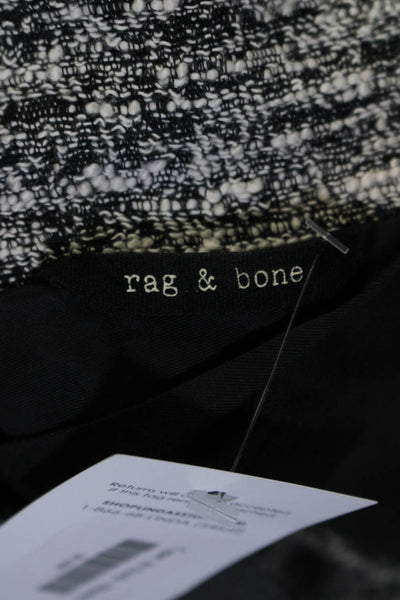 Rag & Bone Womens Beige Cotton Textured Open Front Long Sleeve Blazer Size 2