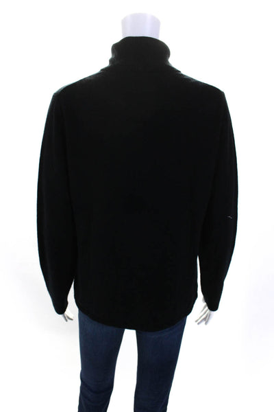 Belford Womens Pullover Turtleneck Sweater Black Cashmere Size Large