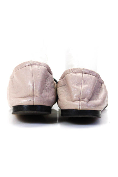 Valentino Garavani Women's Round Toe Bow Slip-On Ballet Flat Shoe Pink Size 9.5
