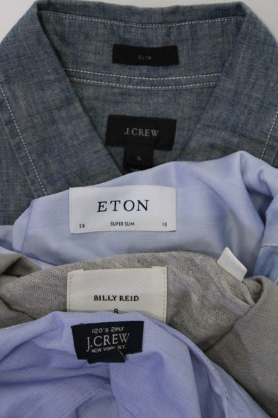 Billy Reid J Crew Eton Mens Cotton Short Sleeve Polo Shirt Gray Size S 38 Lot 4