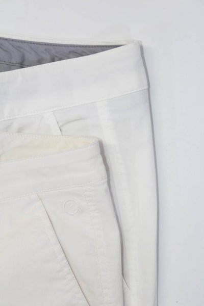 Vince Bogner Womens Cotton Hook Close Mid-Rise Tapered Pants White Size 8 Lot 2