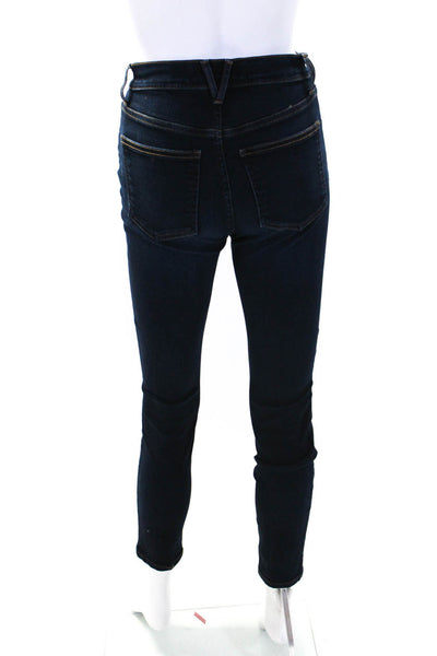 Veronica Beard Womens Cotton Dark-Wash Skinny Leg Debbie Jeans Blue Size 25