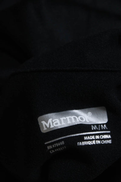 Marmot Womens Full Zipper Light Puffer Vest Black Size Medium