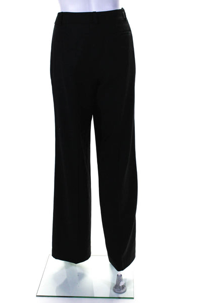 Douglas Hannant Womens Wool Hook & Eye Straight Leg Dress Pants Black Size 8