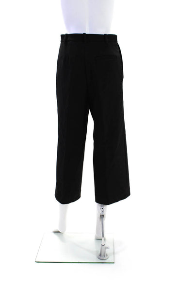 Maje Womens Side Zip Straight Leg Front Button Trouser Black Size 36