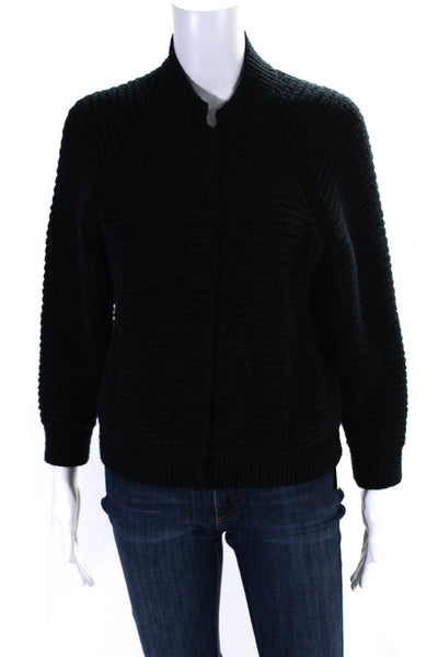 3.1 Phillip Lim Womens Button Down Cardigan Sweater Navy Blue Size Medium
